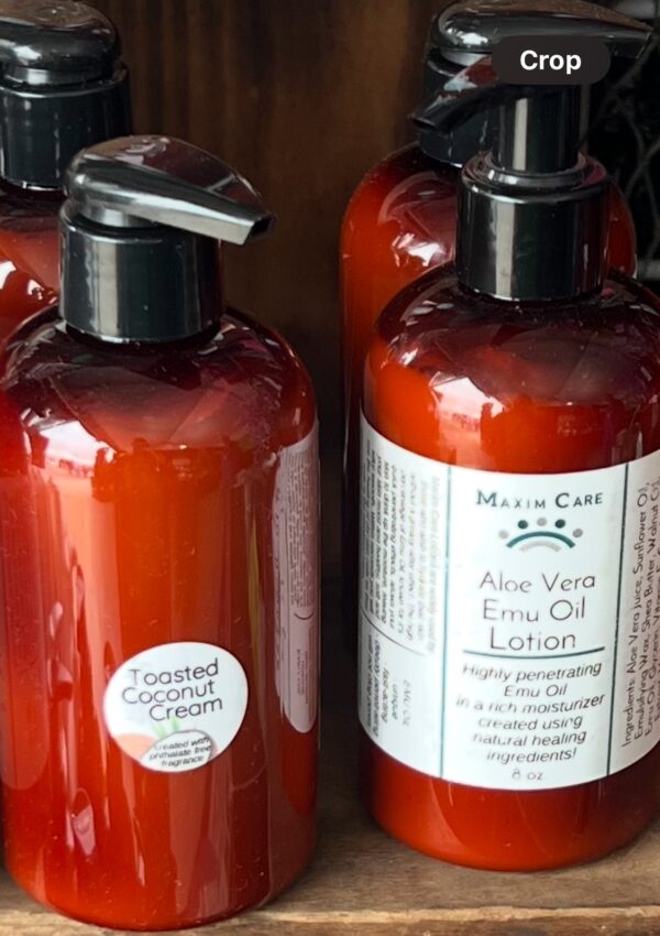 ALL NATURAL ALOE VERA/EMU OIL LOTION TOASTED COCONUT